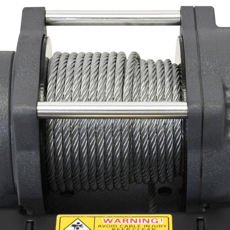 Superwinch 1125260 2500 LBS 12V DC 3/16in x 40ft Steel Rope Terra 2500 Winch - Gray Wrinkle