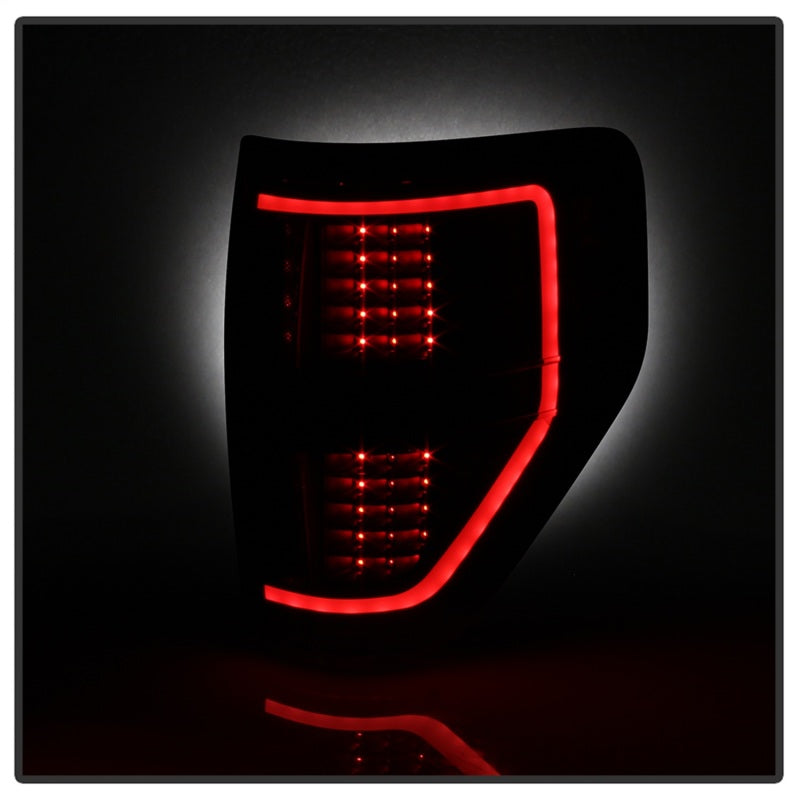 SPYDER 9042195 xTune 09-14 Ford F-150 Light Bar LED Tail Lights - Black Smoke (ALT-JH-FF15009-LBLED-BSM)