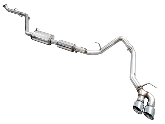 AWE Tuning 3015-32254 AWE Exhaust for 4th Gen Toyota Tacoma Dual Chrome Silver Tips