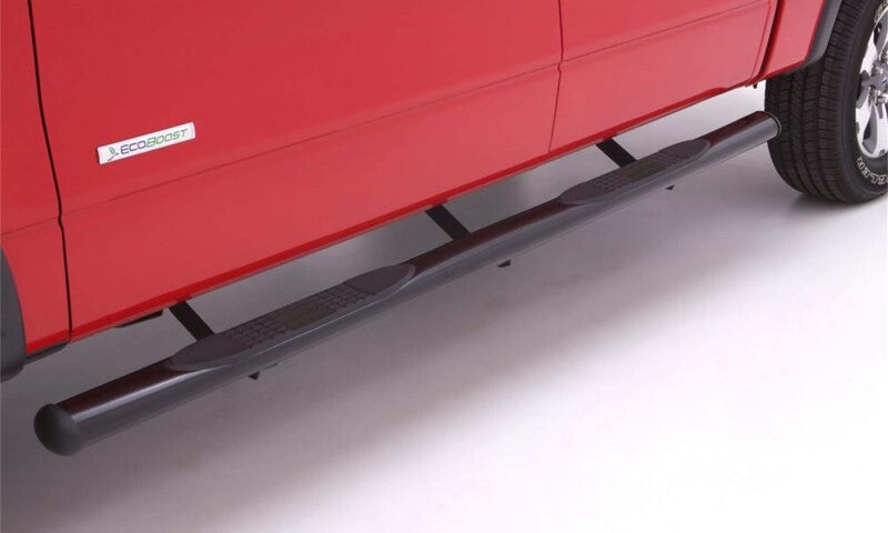 LUND 23678176 Lund 05-23 Nissan Frontier Crew Cab 4in. Oval Straight Steel Nerf Bars - Black