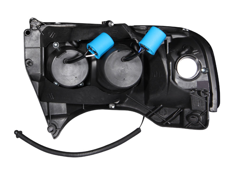 ANZO 111196 1994-2001 Dodge RAM Projector Headlights w/ Halo Black