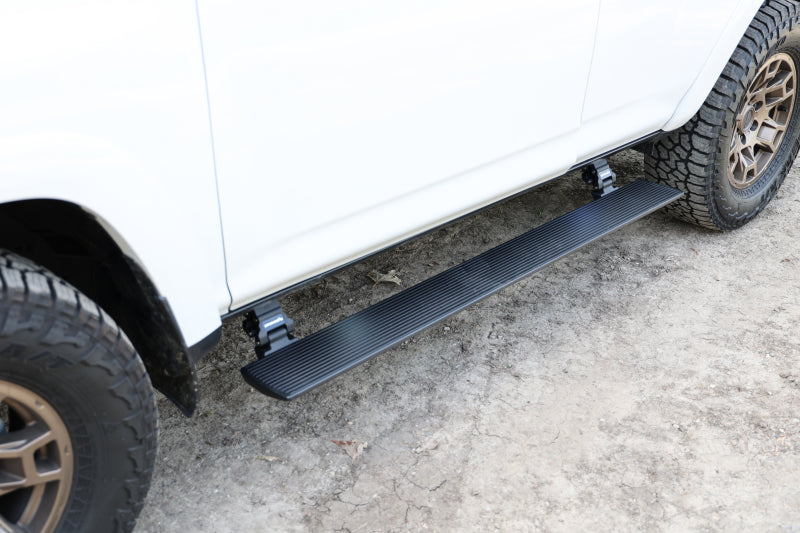 Go Rhino 20442568PC 14-23 Toyota 4Runner 4dr E-BOARD E1 Electric Running Board Kit (No Drill) - Tex. Blk