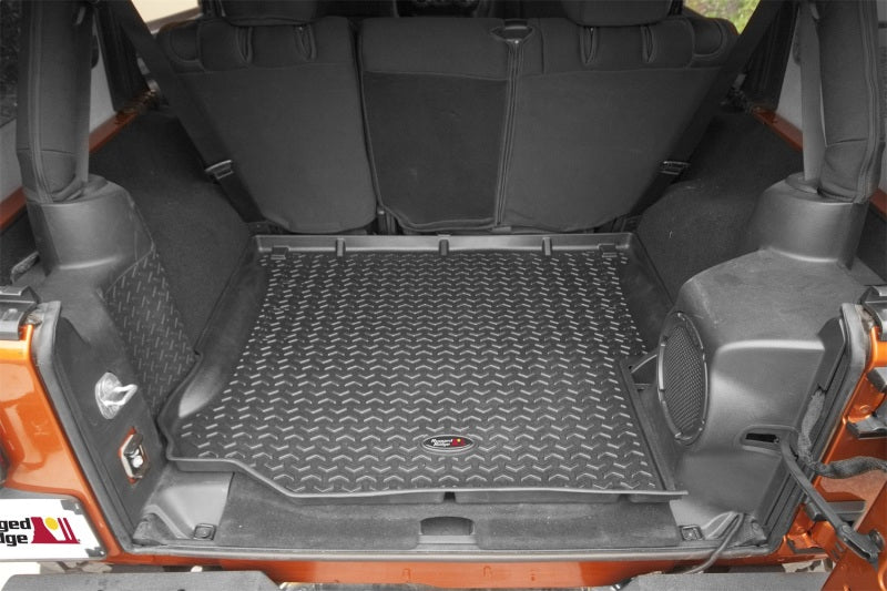 Rugged Ridge 12975.03 Floor Liner Cargo Black 2007-2018 Jeep Wrangler Unlimited JK 4 Dr