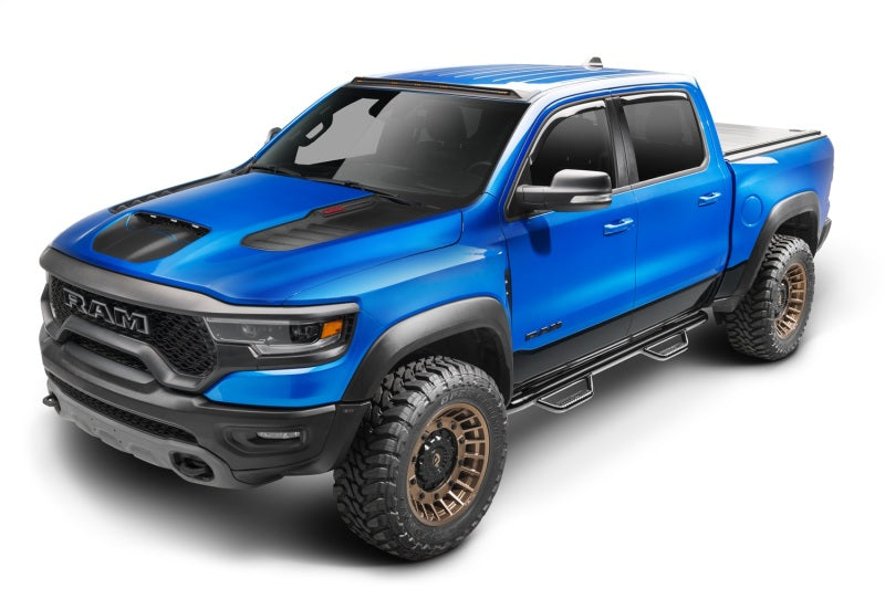 N-Fab D1980CC Nerf Step 2019 Dodge RAM 1500 Crew Cab 5.7ft Bed - Gloss Black - Cab Length - 3in