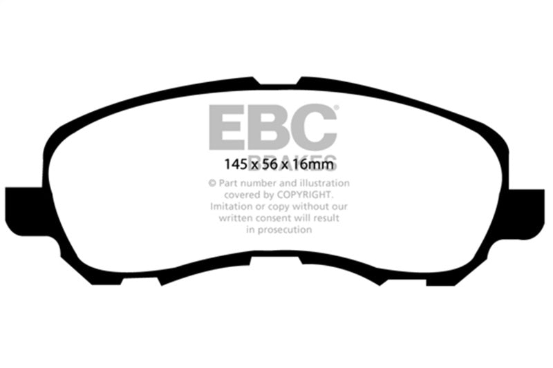 EBC DP41614R 11-14 Chrysler 200 2.4 Yellowstuff Front Brake Pads