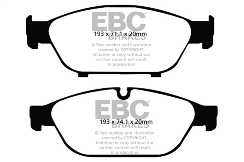 EBC DP42086R 12+ Audi A6 Quattro 3.0 Supercharged Yellowstuff Front Brake Pads