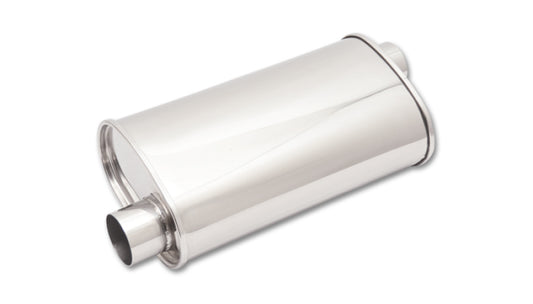 Vibrant 1125 StreetPower Oval Muffler 5in x 9in x 15in - 2.25in inlet/outlet (Offset-Offset Same Side)