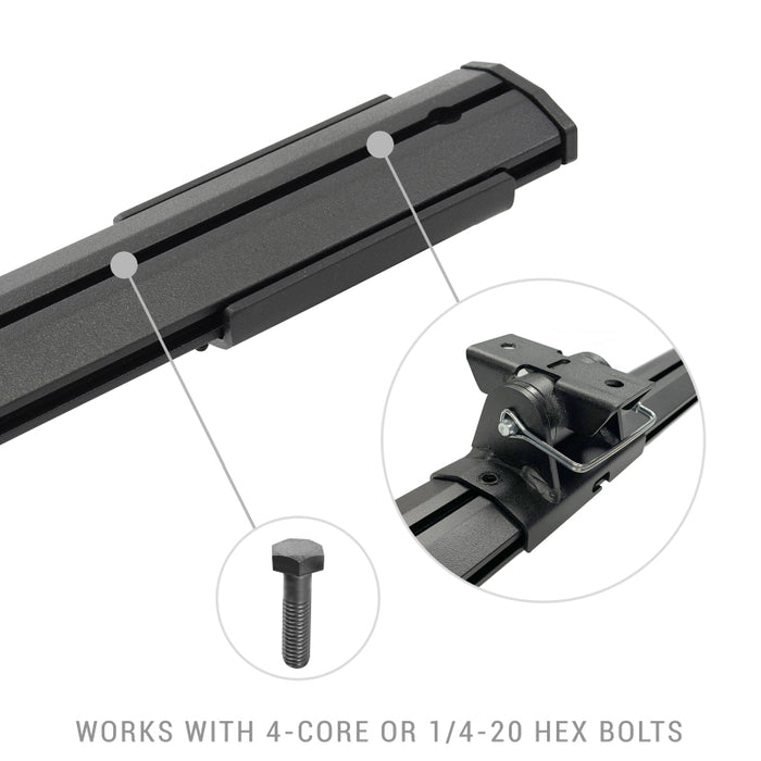 Go Rhino 5935000T 20-22 Jeep Gladiator JT/16-22 Toy. Tacoma/05-21 Nssn Frontier XRS Cross Bars Kit - Tex. Blk