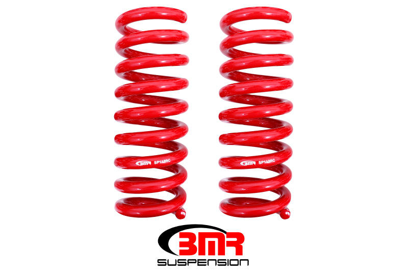 BMR Suspension SP112R BMR 08-18 Dodge Challenger Rear Lowering Springs 1.25in Drop Performance Version - Red