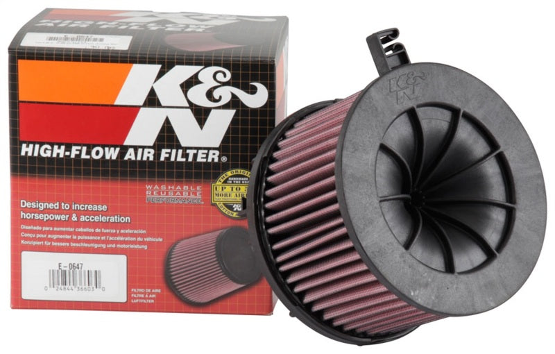 K&N Engineering E-0647 K&N 15-18 Audi A4 L4-2.0 F/I Replacement Drop In Air Filter