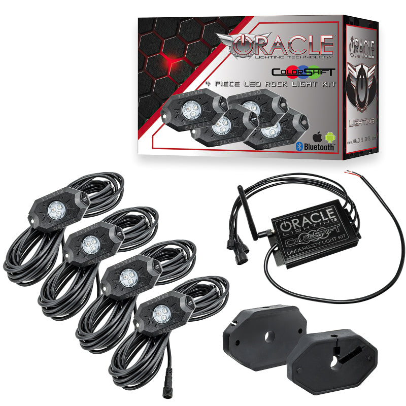 ORACLE Lighting 5796-333 Oracle Bluetooth Underbody Rock Light Kit - 4 PCS - ColorSHIFT