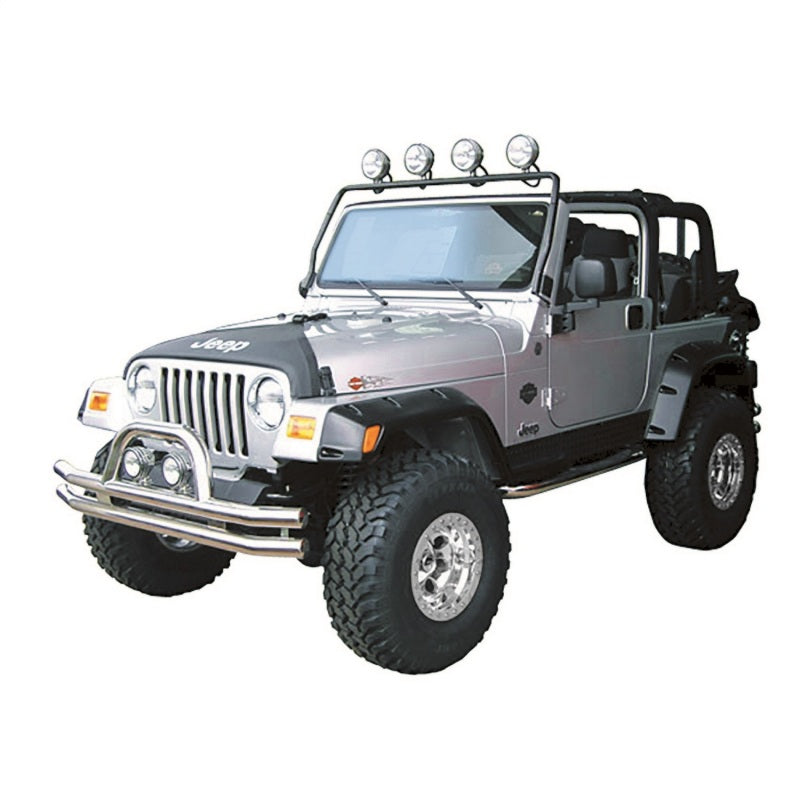 Rugged Ridge 11232.01 97-06 Jeep Wrangler TJ Black Full Frame Light Bar
