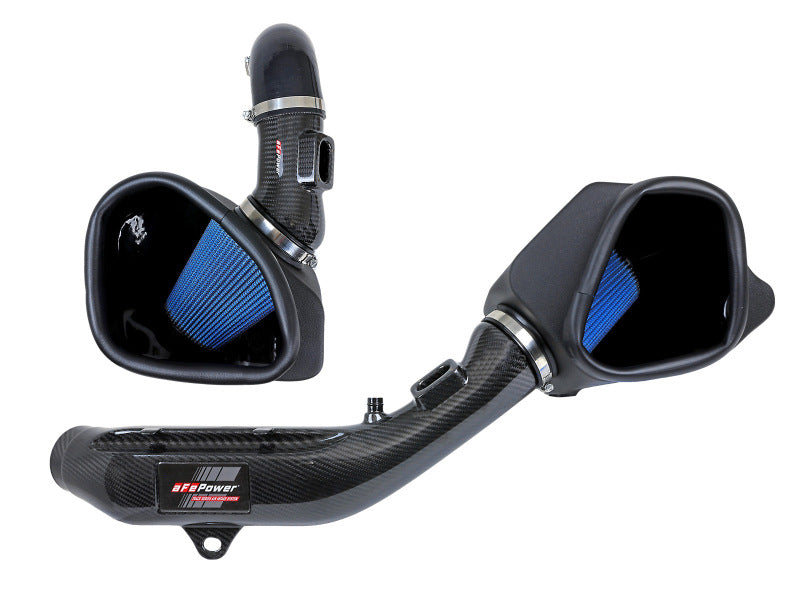 aFe 57-10006R Track Series Stg 2 Carbon Fiber Intake w/Pro 5R Media 15-20 BMW M3/M4(F80/82/83) L6-3.0L(tt) S55