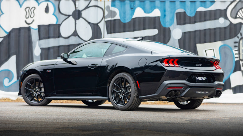 MBRP T5198BLK 15-24 Ford Mustang T304 SS 4in OD / 6.5in Length Quad Tip Cover Kit - Black Tip