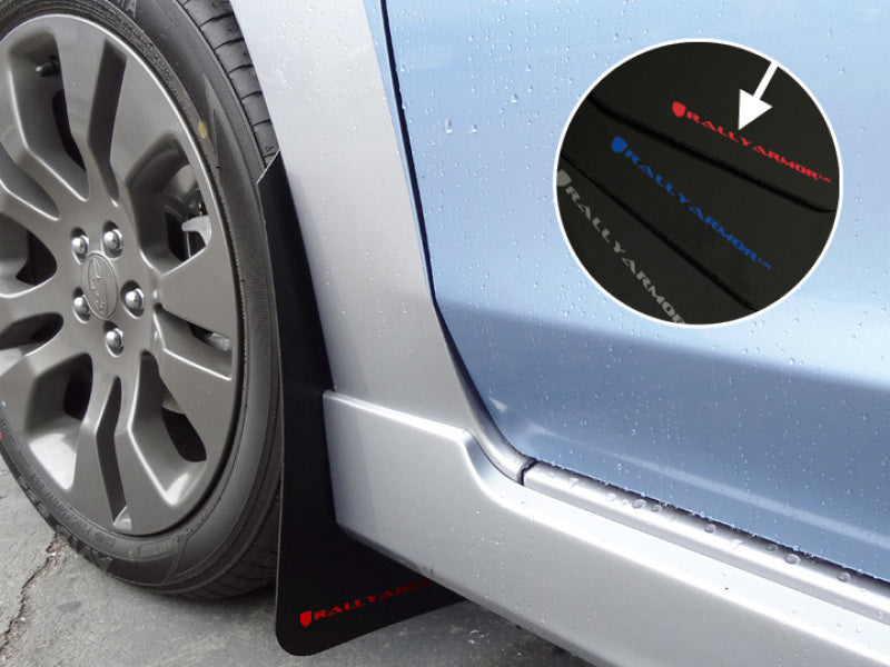 Rally Armor MF22-UR-BLK/RD 12-16 Subaru Impreza 4D/5D Black UR Mud Flap w/Red Logo