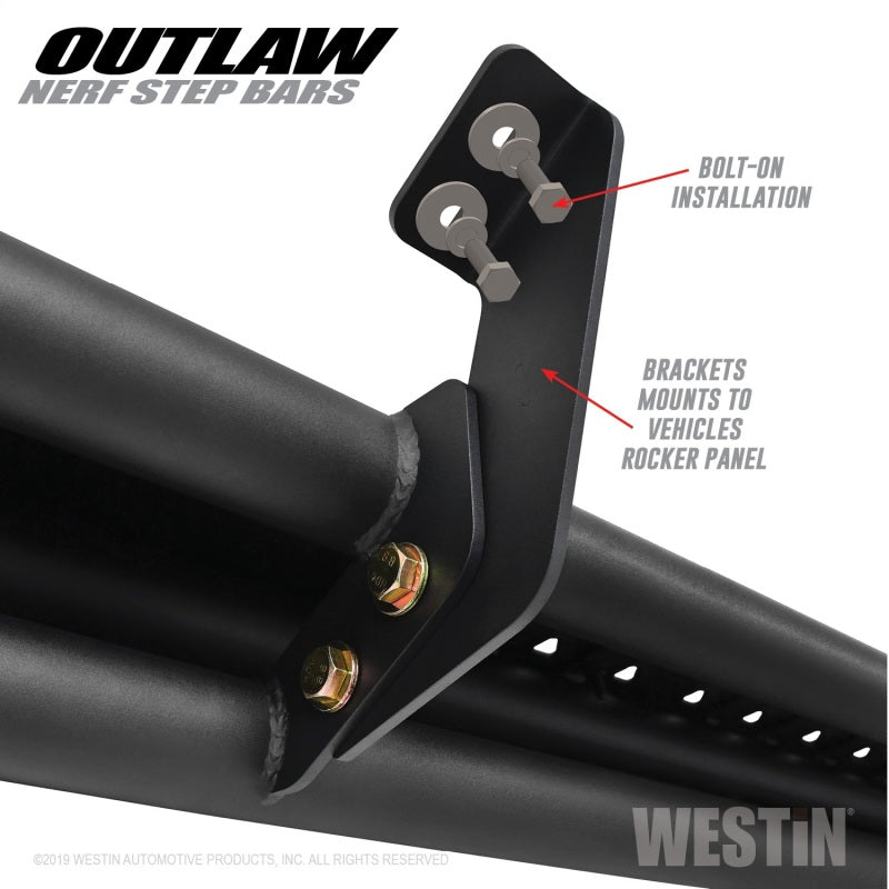 Westin 58-53565 09-18 Dodge RAM 1500 Crew Cab Outlaw Nerf Step Bars
