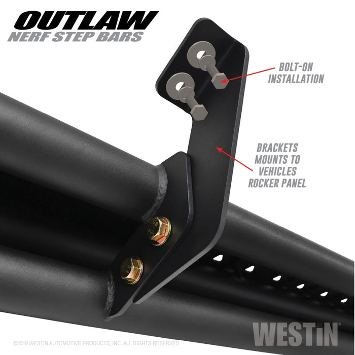 Westin 58-53565 09-18 Dodge RAM 1500 Crew Cab Outlaw Nerf Step Bars