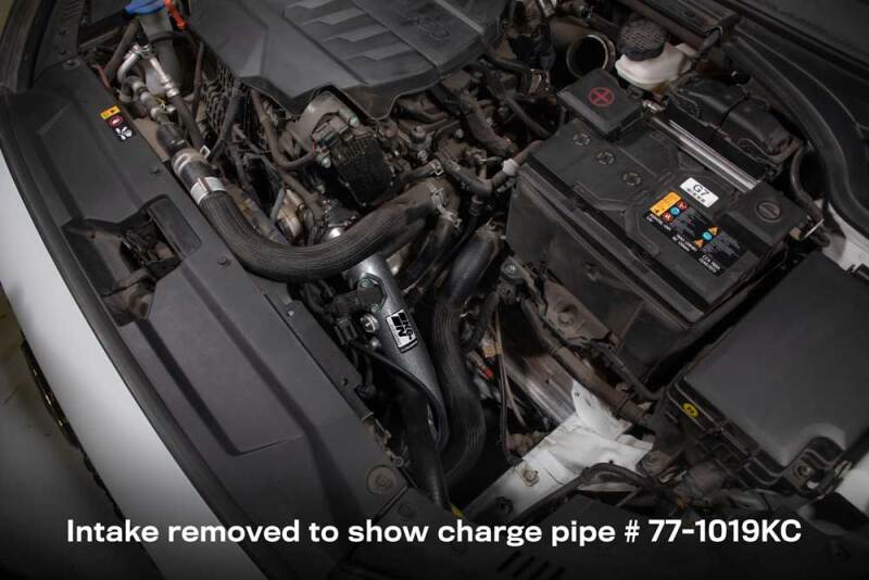 K&N Engineering 77-1019KC K&N 20-22 Hyundai Veloster N 2.0L L4 Aluminum Charge Pipe Kit - Gunmetal Gray