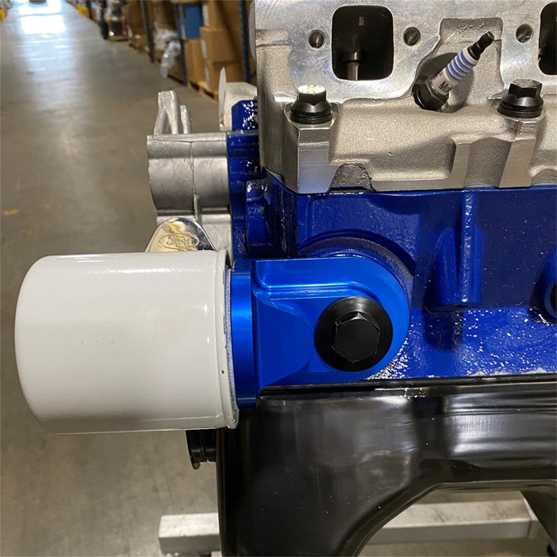 Ford Racing M-6880-B50 Push Rod V8 90 Degree Billet Oil Filter Adapter