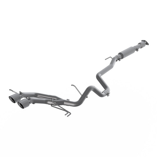 MBRP S4703AL 13-18 Hyundai Veloster Turbo 4.0in OD Tips Dual Outlet 2-1/2in AL Cat Back