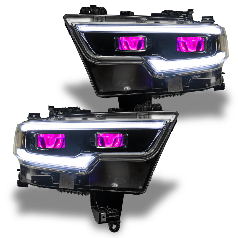 ORACLE Lighting 1456-334 Oracle 19-21 RAM 1500 RGB Headlight Demon Eye Kit - LED Projector - w/o Controller SEE WARRANTY