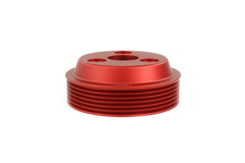 Perrin Performance PSP-ENG-112RD PERRIN 22-25 Subaru WRX / 21-25 Crosstrek / 20-25 LGT/OBXT/FXT Lightweight Water Pump Pulley - Red