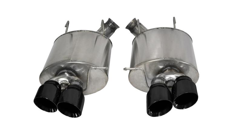 CORSA Performance 14321BLK Corsa 2013-2014 Ford Mustang Shelby GT500 5.8L V8 Black Sport Axle-Back Exhaust