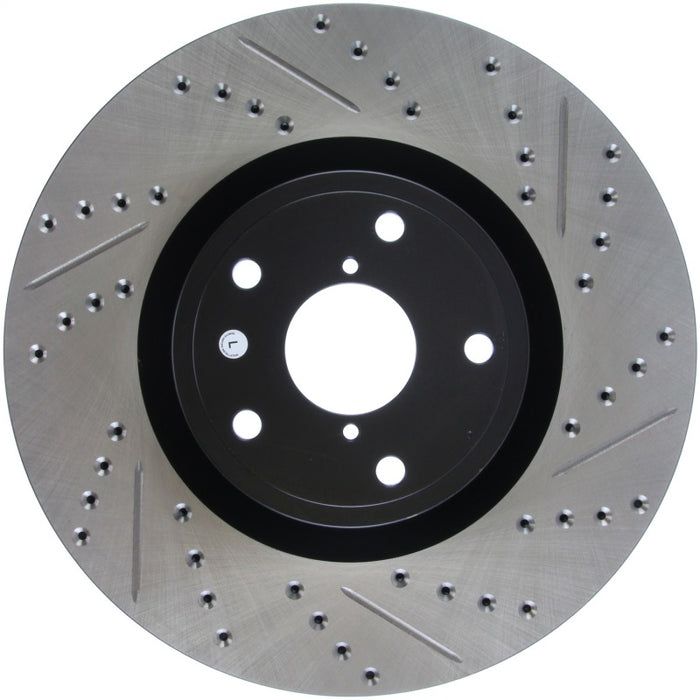 Stoptech 127.47022L StopTech 05-10 Subaru Impreza WRX/STi Slotted & Drilled Left Front Rotor