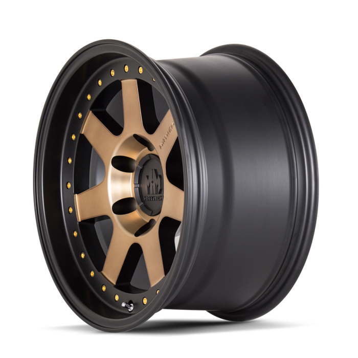 Mayhem 8300-8936TZ 8300 Prodigy 18x9 / 6x135 BP / 0mm Offset / 87.1mm Hub Matte Black w/ Bronze Tint Wheel