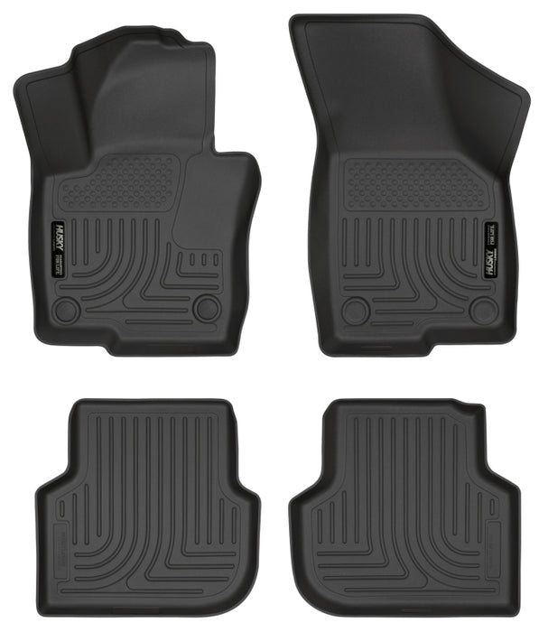 Husky Liners 98831 2011 Volkswagen Jetta (Sedan) WeatherBeater Combo Black Floor Liners