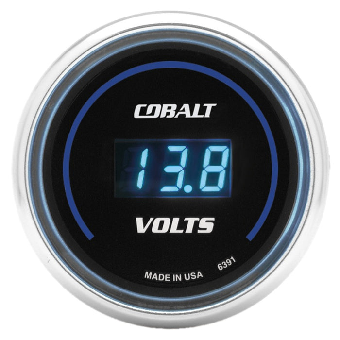 AutoMeter 6391 Autometer Cobalt 52mm Digital Voltmeter 8-19 Volts Gauge