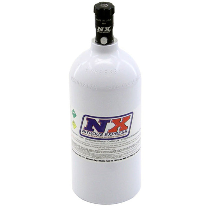 Nitrous Express 11025 2.5lb Bottle w/Motorcycle Valve (4.38 Dia x 12.37 Tall)