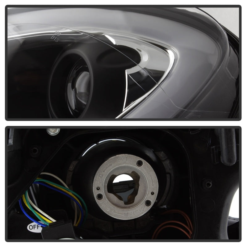SPYDER 5083449 Spyder Mini Cooper Countryman 11-15 Headlights - Halogen Model Only - Black PRO-YD-MCO11-DRL-BK