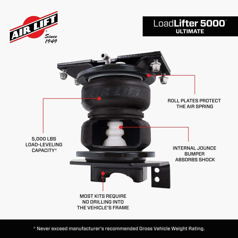 Air Lift 88388 Loadlifter 5000 Ultimate for 2019 Chevrolet Silverado 1500 4WD (Trail Boss)