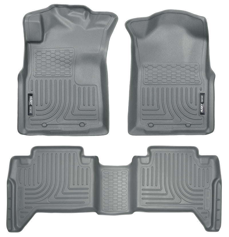 Husky Liners 98952 05-13 Toyota Tacoma WeatherBeater Combo Grey Floor Liners