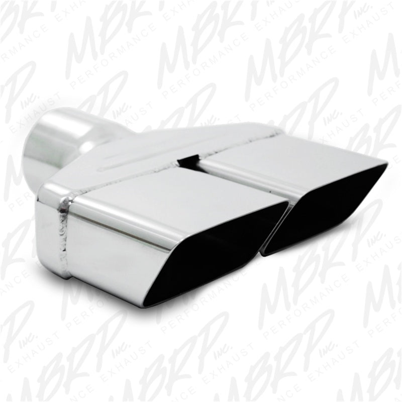 MBRP T5118 Universal Tip 8inx 2.375in ID Rectangle 2.5in O.D. inlet 8.25in length T304