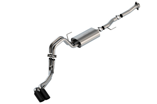 Borla 140876BC F-150 2021 5.0L 2dr RC SB (122.8 WB) XL/XLT 3/2.25 DSE Cat-Back S-Type Black Chrome Tips