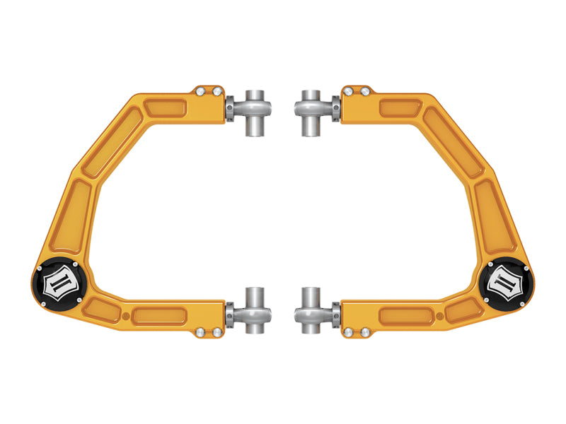 ICON 58552GDJ 2024 Toyota Tacoma Billet Upper Control Arm w/ Delta Joint Pro - Gold Anodized