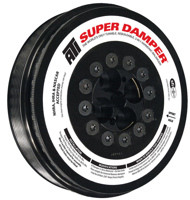 ATI ATI917374 Damper - 7.98in - Steel - 8 Grv - Cummins - 2003-07.5 - 5.9L - 3 Ring Hvy - Diesel