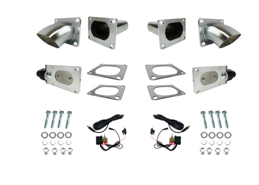 Granatelli Motor Sports 313530D Granatelli 3.0in Oval Stainless Steel Electronic Dual Exhaust Cutout