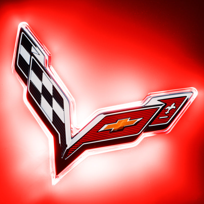 ORACLE Lighting 3633-003 Oracle Corvette C7 Rear Illuminated Emblem - Red SEE WARRANTY