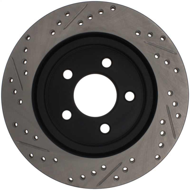 Stoptech 127.61087L StopTech 05-10 Ford Mustang Slotted & Drilled Left Rear Rotor