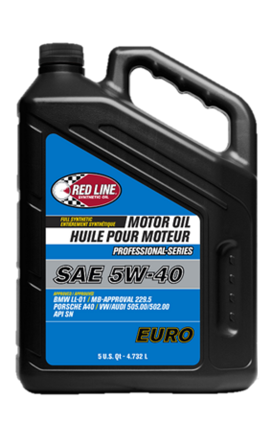 Red Line 12905 Pro-Series Euro 5W40 Motor Oil - 5 Quart