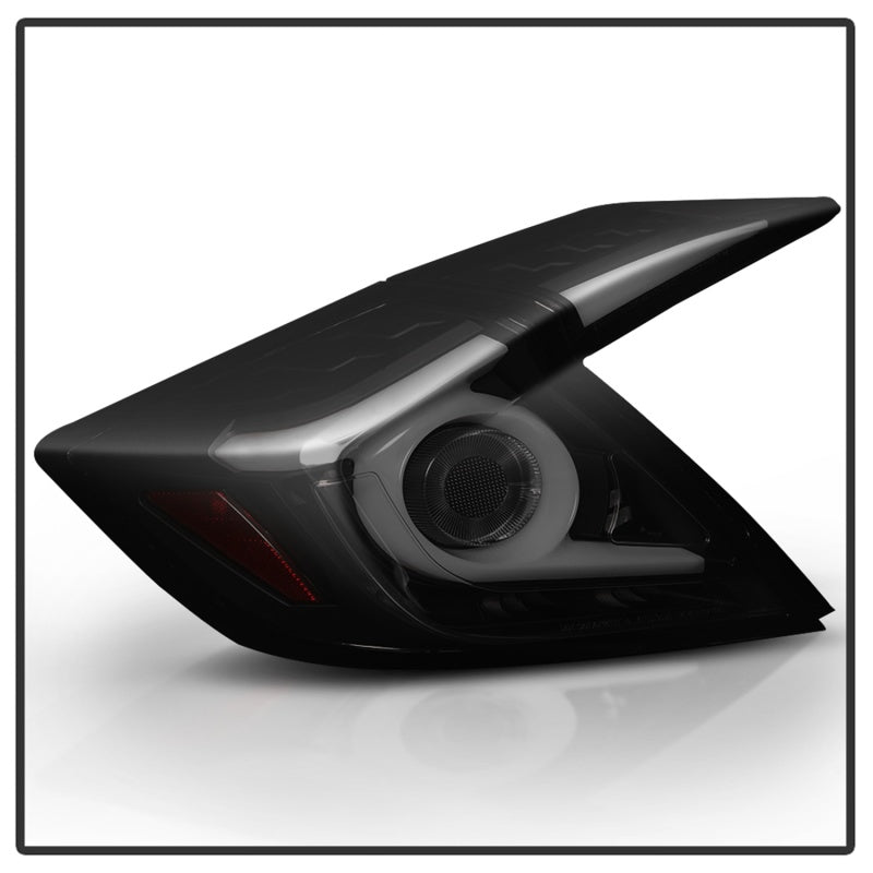 SPYDER 5086440 Spyder 16-18 Honda Civic 4 Door Light Bar LED Tail Lights - Black Smoke (ALT-YD-HC164D-LB-BSM)