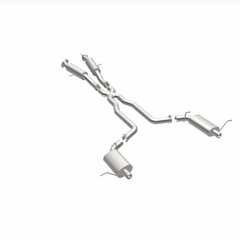 Magnaflow 15064 MagnaFlow 12 Jeep Grand Cherokee V8 6.4L Dual Split Rear Exit Stainless Cat Back Performance Exhaust