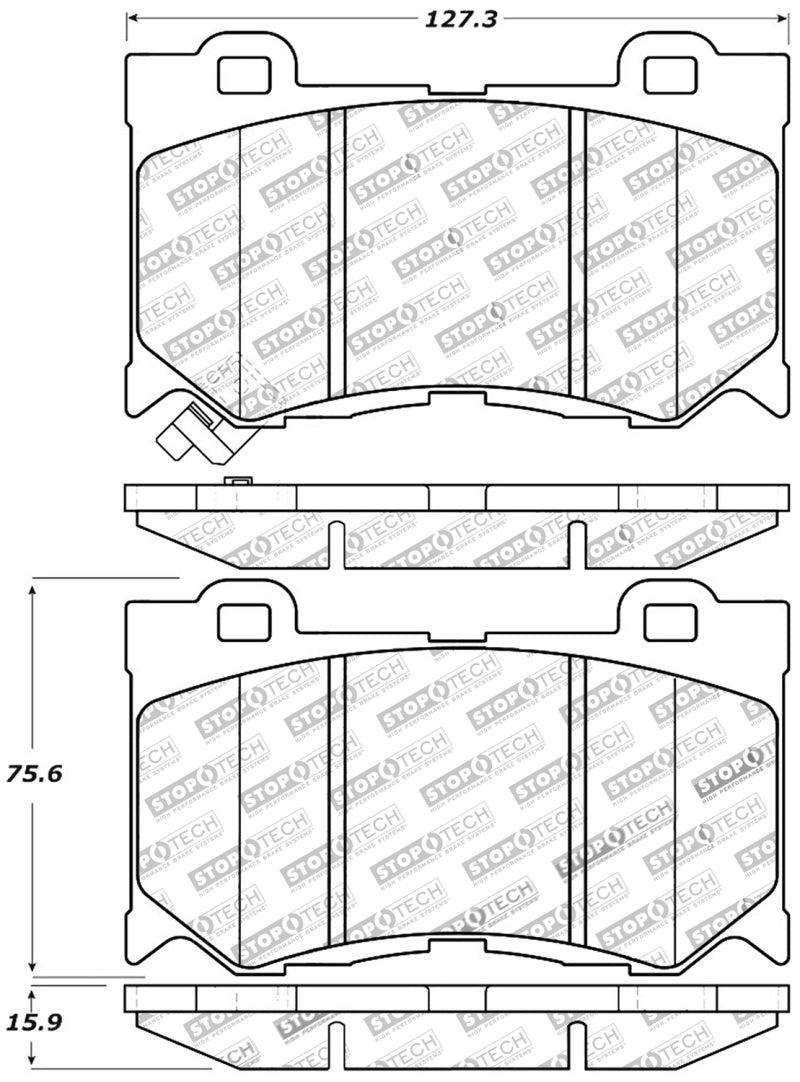 Stoptech 309.13460 StopTech Performance 09-13 Infiniti FX35/FX37/FX45/FX50/08-13 G37 / 09-12 370Z Front Brake Pads