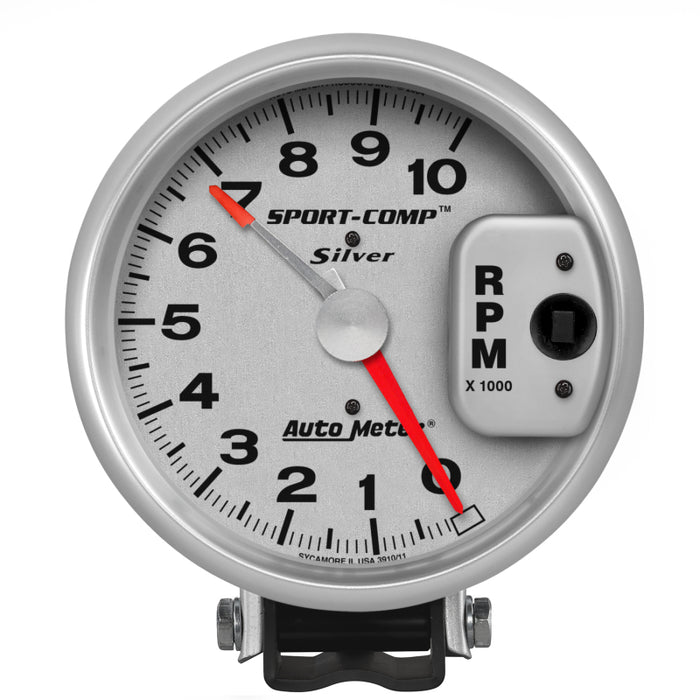Autometer ATM3910 5in 10000 Rpm Silver Tac