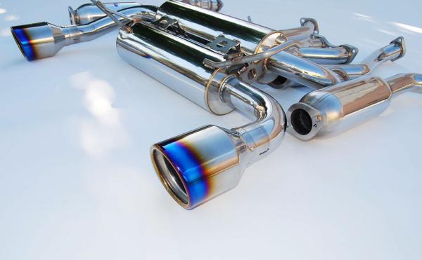 Invidia HS09N7ZGID 09+ 370Z Gemini Rolled Titanium Tip Cat-back Exhaust