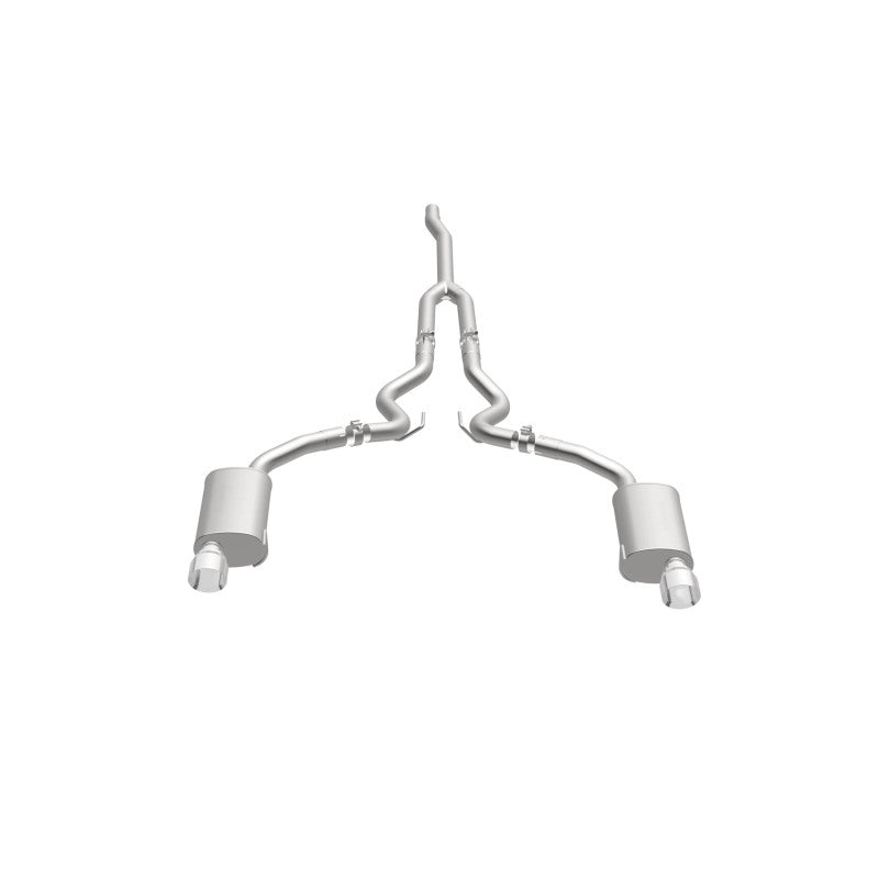 Magnaflow 19097 MagnaFlow Cat Back, SS, 2.5in, Street, Dual Split Polished 4.5in Tips 2015 Ford Mustang Ecoboost