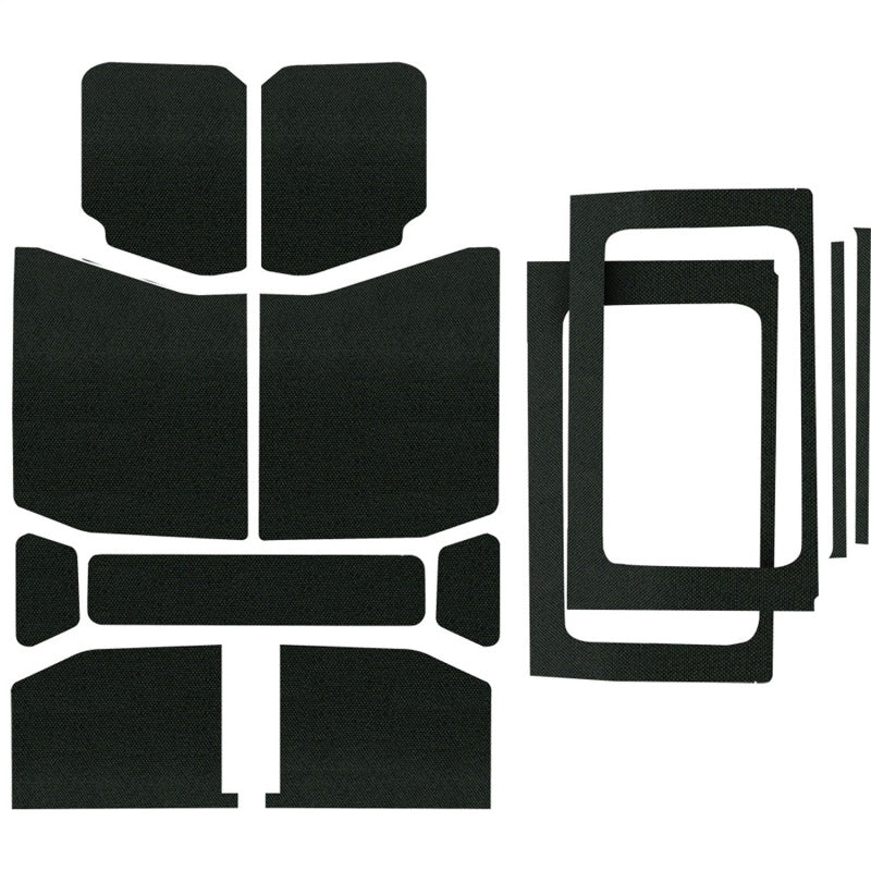 DEI 50178 18-23 Jeep Wrangler JL 4-Door Boom Mat Complete Headliner Kit - 13 Piece - Black